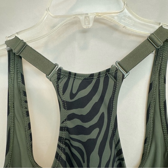 Ruby Ribbon Active Shapewear Zebra Print Tank Top - Picture 9 of 11